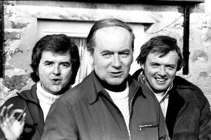 Framed Print : Actors Rodney Bewes and James Bolam of Whatever Happened To The Likely Lads Framed Print : Actors Rodney Bewes and James Bolam of Whatever Happened To The Likely Lads