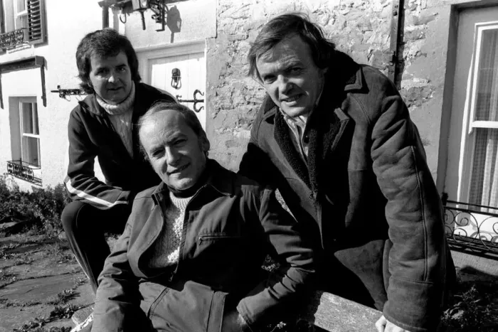 Framed Print : Actors Rodney Bewes and James Bolam of Whatever Happened To The Likely Lads Framed Print : Actors Rodney Bewes and James Bolam of Whatever Happened To The Likely Lads