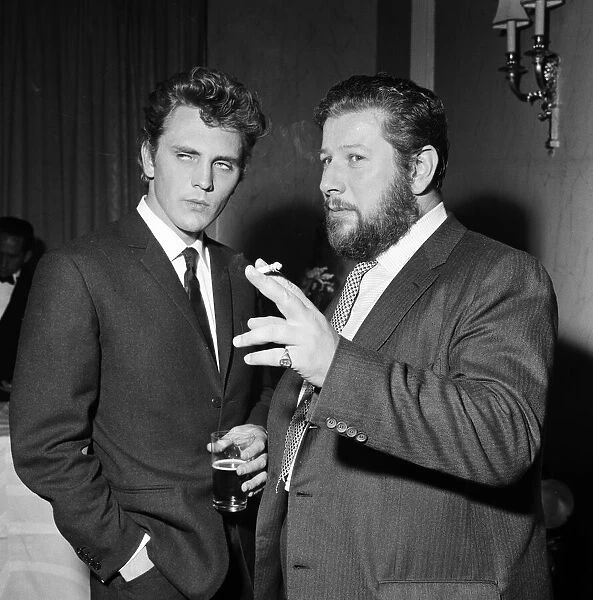 Actors Terence Stamp and Peter Ustinov. 23rd May 1961