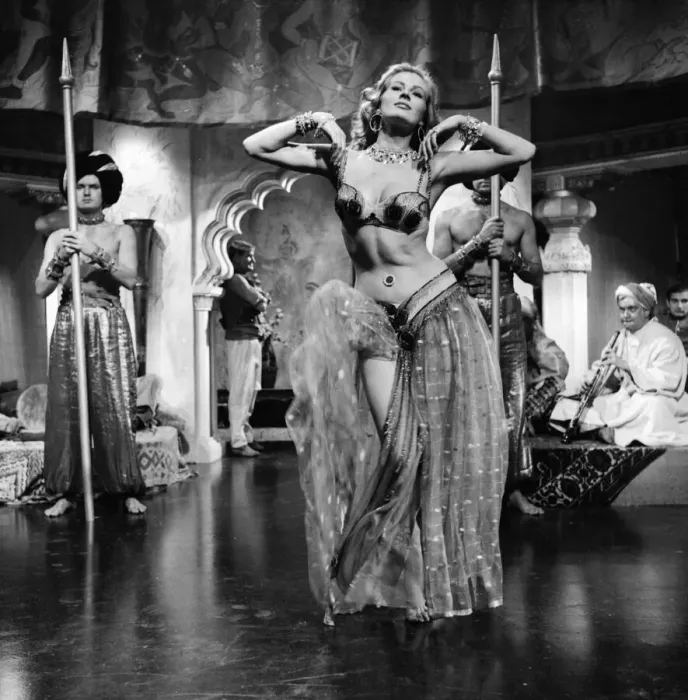 Framed Print : Actress Anita Ekberg filming at Elstree Studios December 1955 Framed Print : Actress Anita Ekberg filming at Elstree Studios December 1955