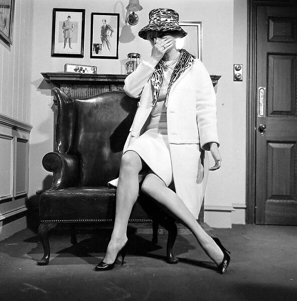 Actress Anita Ekberg seen here on the set of the ABC Murders Entertainment