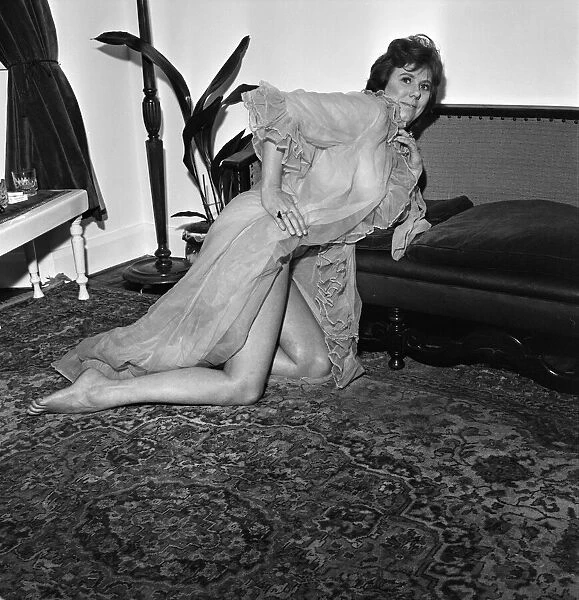 Actress Anna Karen at home. 25th July 1970
