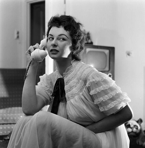 Actress Anne Aubrey. 30th March 1957