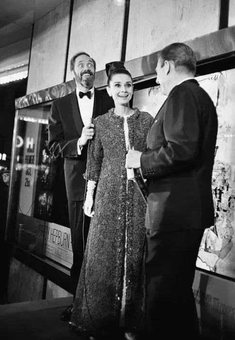 Framed Print : Actress Audrey Hepburn arrives for the premiere of My Fair Lady in New York Framed Print : Actress Audrey Hepburn arrives for the premiere of My Fair Lady in New York