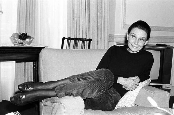Actress Audrey Hepburn, who is in London for a UNICEF conference