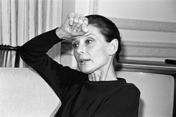 Actress Audrey Hepburn, who is in London for a UNICEF conference