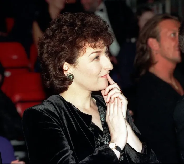 Framed Print : Actress Blythe Duff at Vivienne Westwood show January 1999 At SECC Framed Print : Actress Blythe Duff at Vivienne Westwood show January 1999 At SECC
