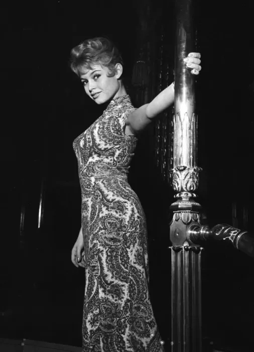 Framed Print : Actress Brigitte Bardot at the Empire Cinema in Leicester Square for rehearsals of Framed Print : Actress Brigitte Bardot at the Empire Cinema in Leicester Square for rehearsals of