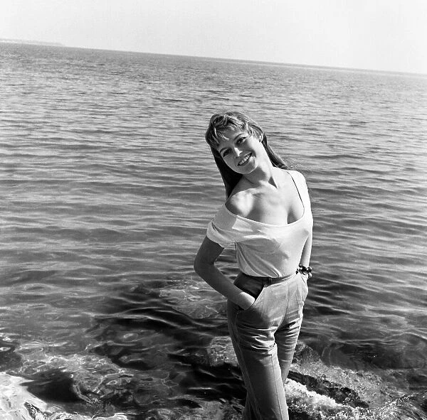 Actress Brigitte Bardot poses at the Cannes Film Festival, France. 2nd May 1955