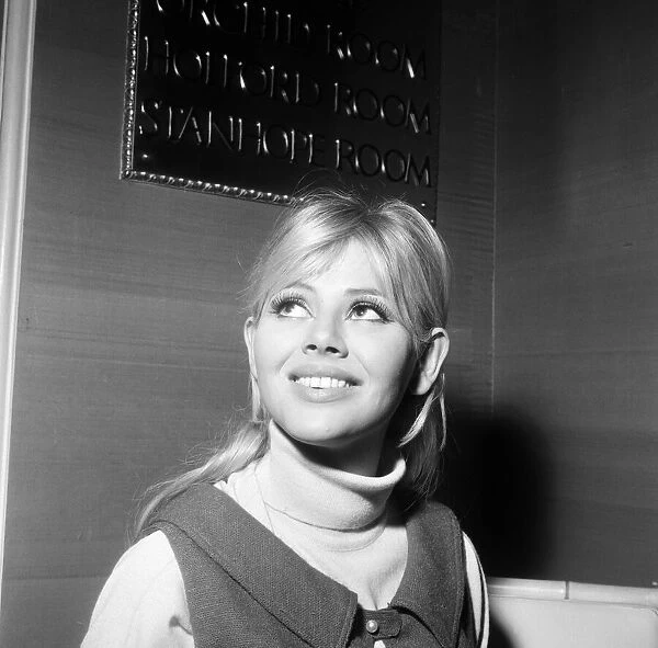 Actress Britt Ekland. 19th February 1964