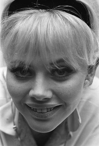 Actress Britt Ekland circa 1960s extreme close up of her face