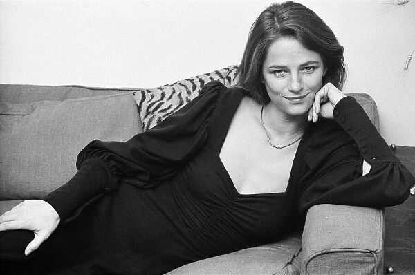 Actress Charlotte Rampling pictured at her London home. 4th January 1973
