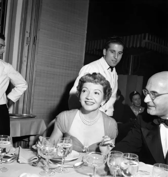 Framed Print : Actress Claudette Colbert. Seen here at the Venice film festival. September 1952 C4561 Framed Print : Actress Claudette Colbert. Seen here at the Venice film festival. September 1952 C4561