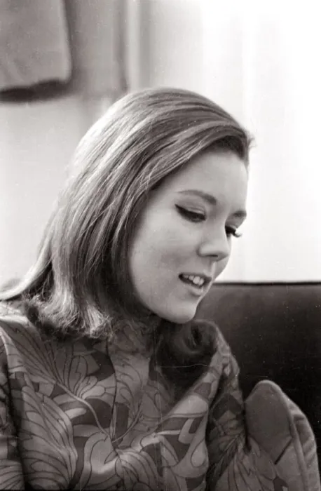 Framed Print : Actress Diana Rigg in Evening Trouser Suit March 1967 Framed Print : Actress Diana Rigg in Evening Trouser Suit March 1967