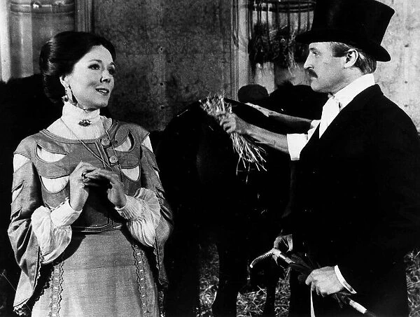 Actress Diana Rigg with Laurence Guittard in a scene from the film A Little Night Music