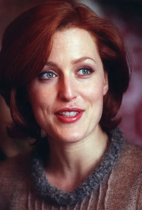 Framed Print : Actress Gillian Anderson the star of the television programme The X Files in Glasgow to