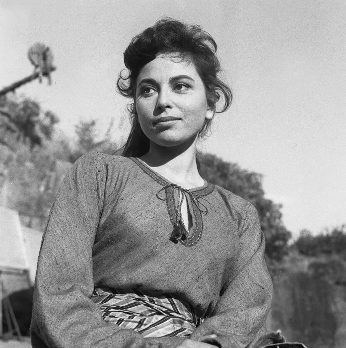 Framed Print : Actress Harareet between takes during the making of the film Ben Hur in Rome