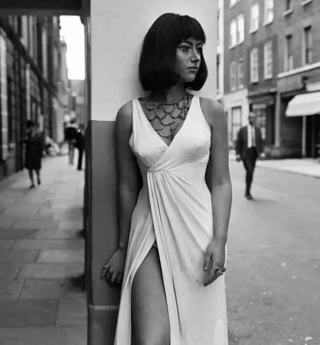 Framed Print : Actress Helen Mirren dressed as Cleopatra during a break from rehearsals at the Scala
