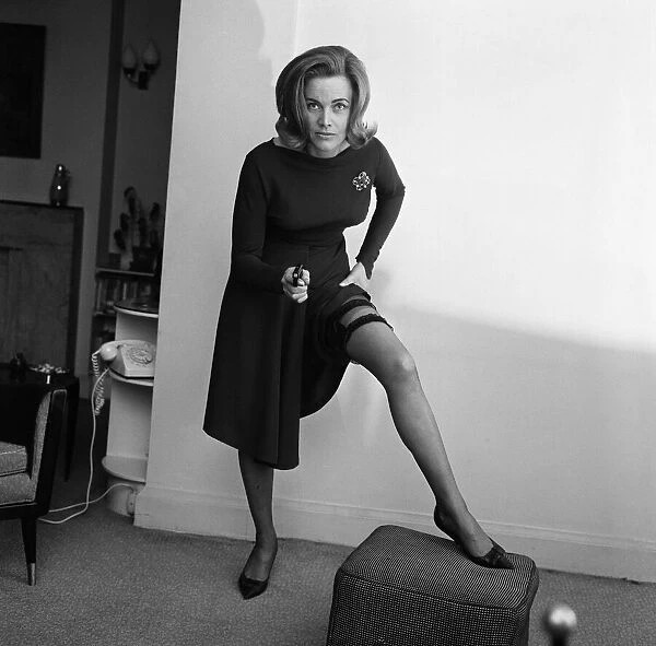 Actress Honor Blackman, feature for Donald Zec. 3rd February 1963