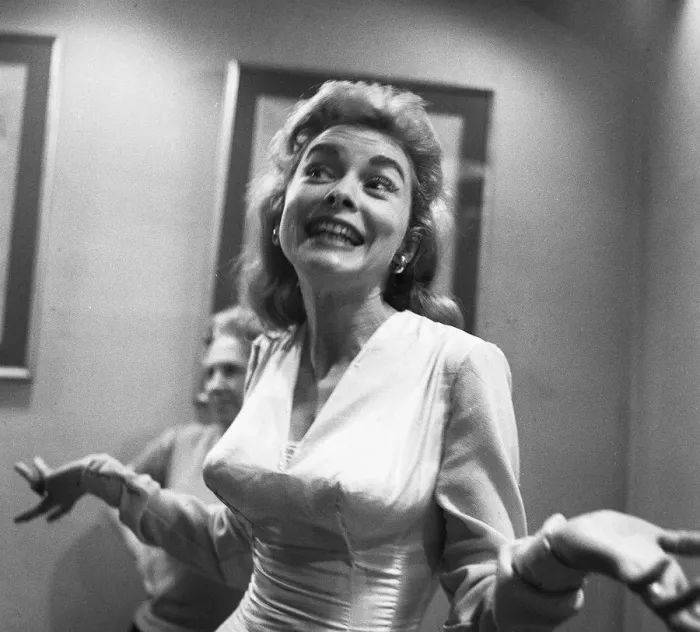 Framed Print : Actress Janet Leigh at a costume fitting for the film The Vikings June 1957 Framed Print : Actress Janet Leigh at a costume fitting for the film The Vikings June 1957