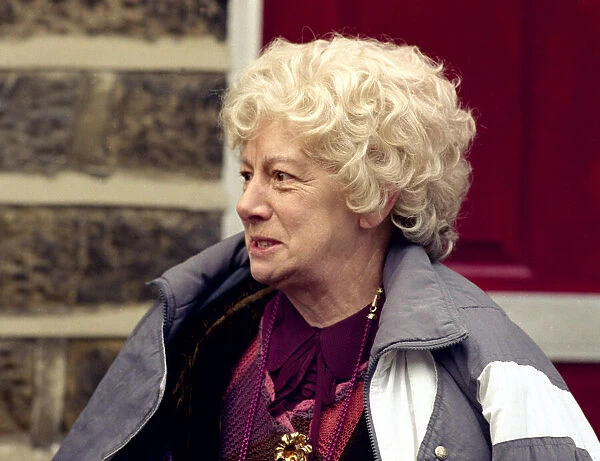 Actress Jean Alexander who plays Auntie Wainwright in the BBC situation comedy series