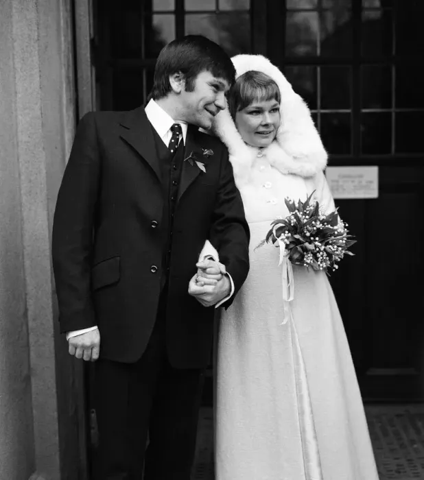 Framed Print : Actress Judi Dench marries actor Michael Williams at St Marys Catholic Church Framed Print : Actress Judi Dench marries actor Michael Williams at St Marys Catholic Church