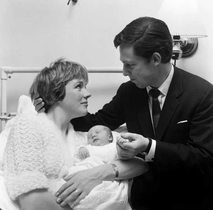 Framed Print : Actress Julie Andrews of My Fair Lady fame pictured in the London Clinic with
