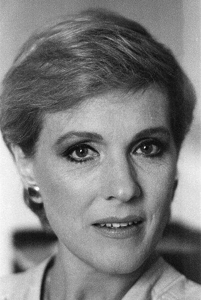 Actress Julie Andrews pictured at a London Hotel. 28th June 1983