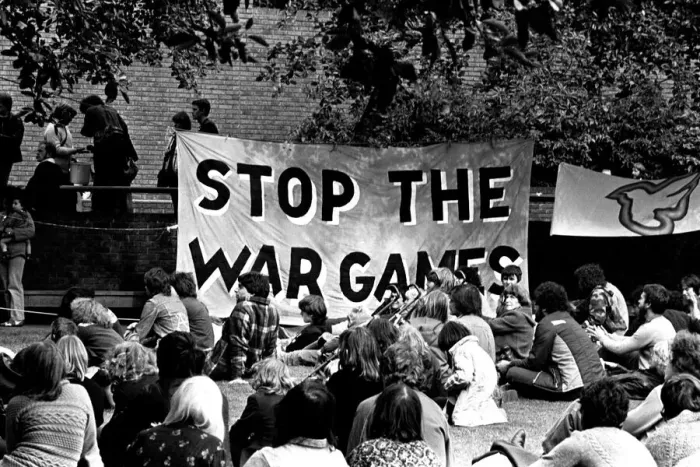 Framed Print : Actress Julie Christie attends a Stop the War Games Rally at Eldon Square in Newcastle 13