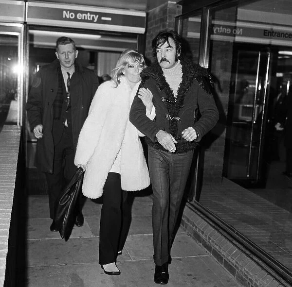 Actress Kim Novak pictured on arrival at London Airport