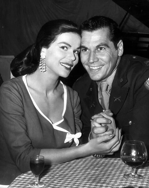 Actress Laya Riki Actress with Ron Randall July 1957