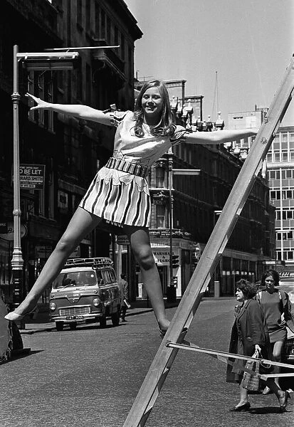 Actress Linda Hayden 1968 On location for the film Baby Love