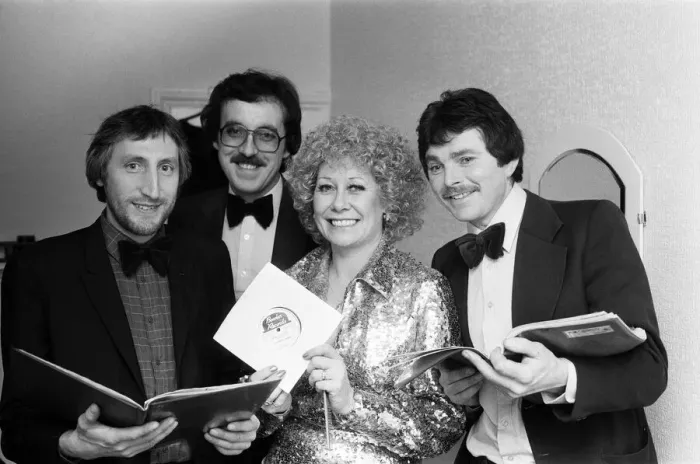 Framed Print : Actress Liz Dawn appears in a cabaret act. May 1982 Framed Print : Actress Liz Dawn appears in a cabaret act. May 1982