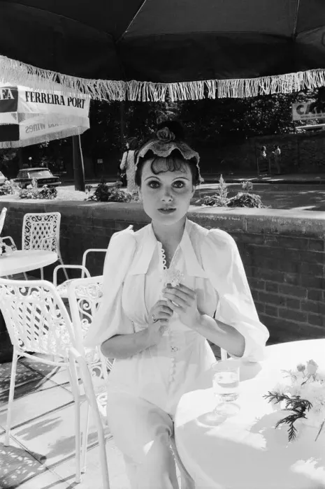 Framed Print : Actress Madeline Smith at the Summer party of the opening of the Cafe de la Paix Framed Print : Actress Madeline Smith at the Summer party of the opening of the Cafe de la Paix