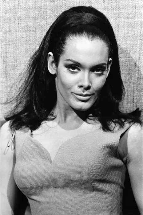 Framed Print : Actress Martine Beswick on the set of Thunderball'at Pinewood Studios Framed Print : Actress Martine Beswick on the set of Thunderball'at Pinewood Studios