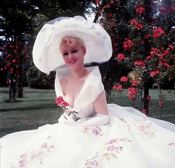 Actress and model Sabrina July 1957
