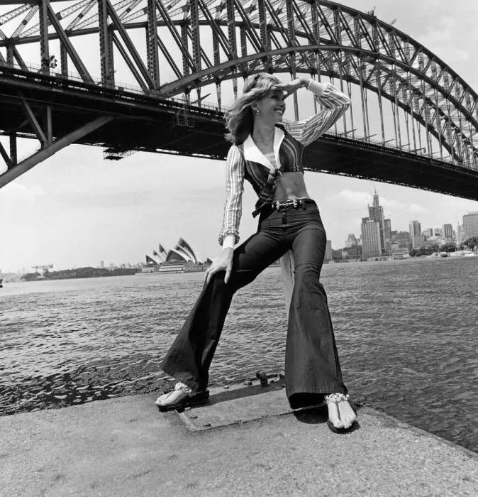 Framed Print : Actress Olivia Newton-John in Sydney, Australia. 3rd November 1973