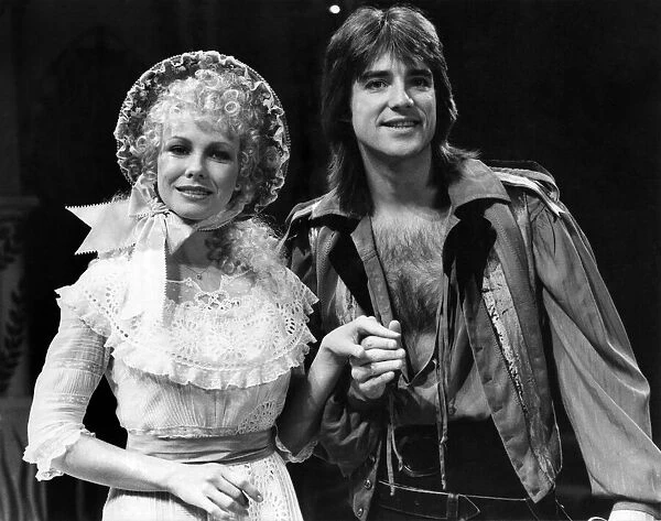 Actress Pam Stephenson seen here with Michael Praed. Circa 1980 P008090