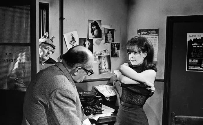Framed Print : Actress Pauline Collins filming a scene for Secrets of a Windmill Girl Framed Print : Actress Pauline Collins filming a scene for Secrets of a Windmill Girl