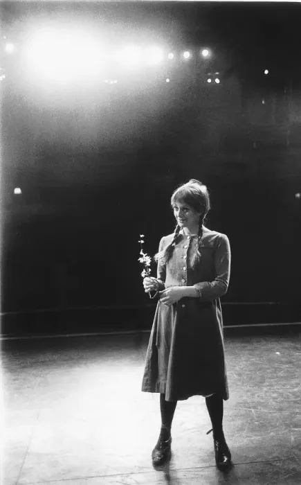 Framed Print : Actress Polly James April 1969 on stage at the New Theatre where she is performing Framed Print : Actress Polly James April 1969 on stage at the New Theatre where she is performing