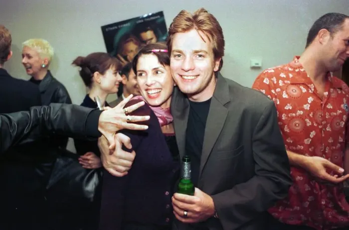 Framed Print : Actress Sadie Frost with actor Ewan McGregor at Glasgow Hilton Hotel for the Scottish Framed Print : Actress Sadie Frost with actor Ewan McGregor at Glasgow Hilton Hotel for the Scottish