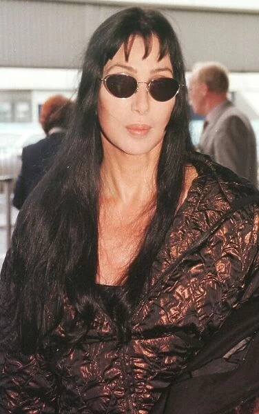 Actress  /  singer Cher leaves Heathrow Airport for Los Angeles after her recent