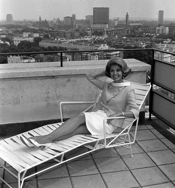 Actress  /  singer  /  dancer Cyd Charisse film star of the sixties arrived in London
