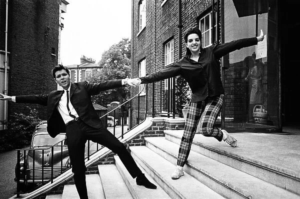 Actress and singer Liza Minnelli, 18, in London rehearsing for a television spectacular