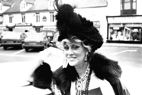 Actress Sue Lloyd in Tynemouth on 30th July 1986 dressed in her costume for her role in