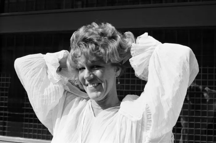 Framed Print : Actress Sue Nicholls. 25th March 1982 Framed Print : Actress Sue Nicholls. 25th March 1982
