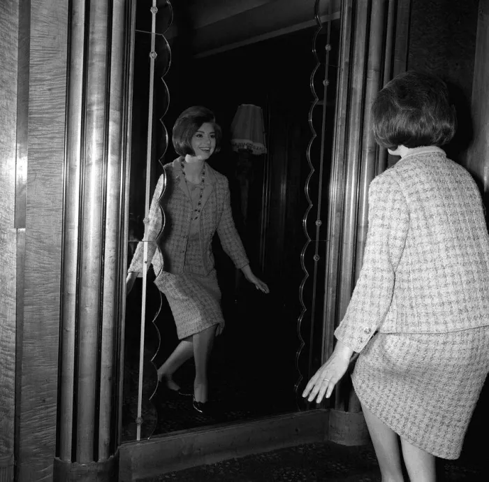 Framed Print : Actress Sylva Koscina Actress practises her curtsey in mirror during rehearsal for Framed Print : Actress Sylva Koscina Actress practises her curtsey in mirror during rehearsal for