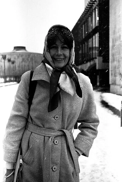 Actress Vanessa Redgrave during a flying visit to the Civic Centre in Newcastle to