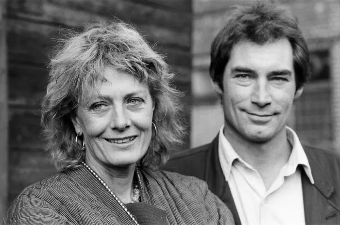 Framed Print : Actress Vanessa Redgrave and Timothy Dalton in London to rehearse the Young Vic