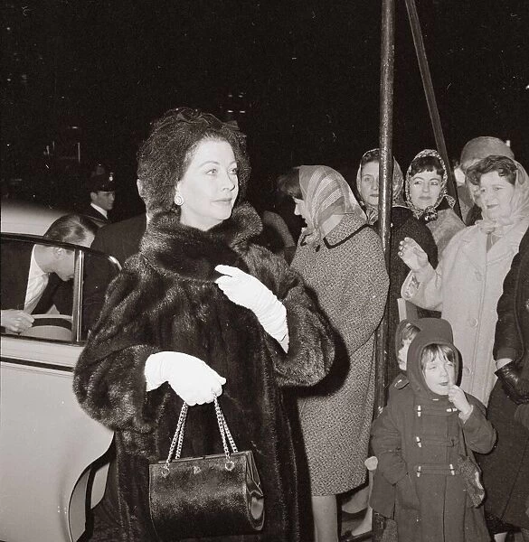 Actress Vivien Leigh at Christine Sekers wedding. January 1965
